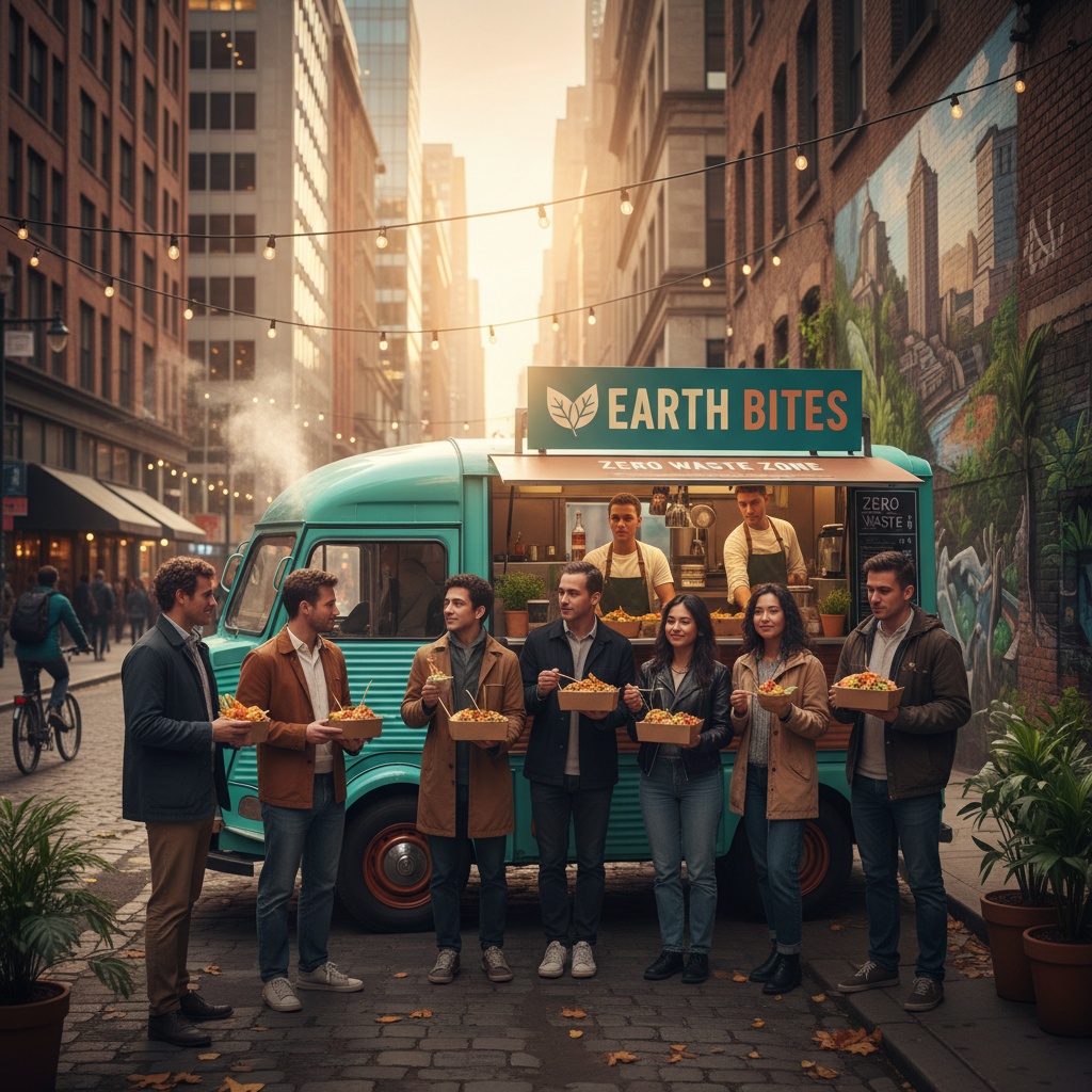 Key Consumer Trends Driving Food Truck Success - Modern customers at food truck with mobile ordering