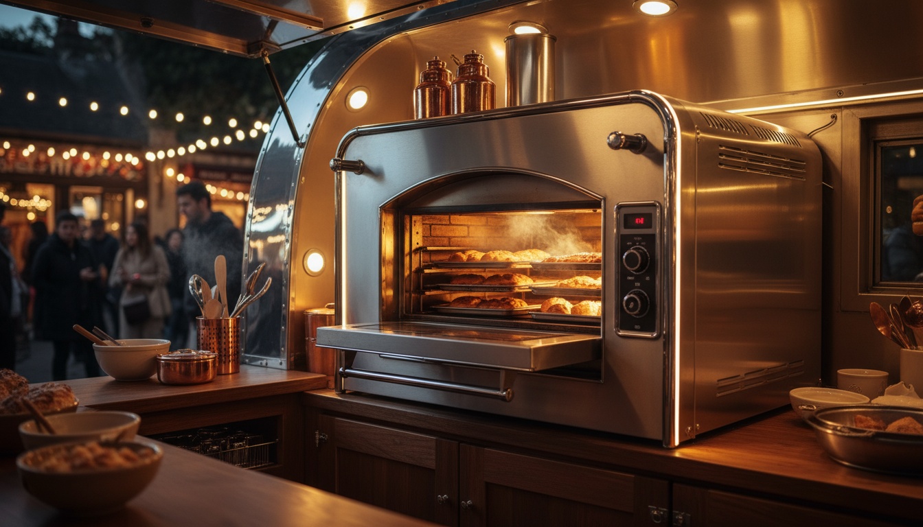 Best Concession Trailer Oven 2025 Best concession trailer oven installed in a mobile kitchen